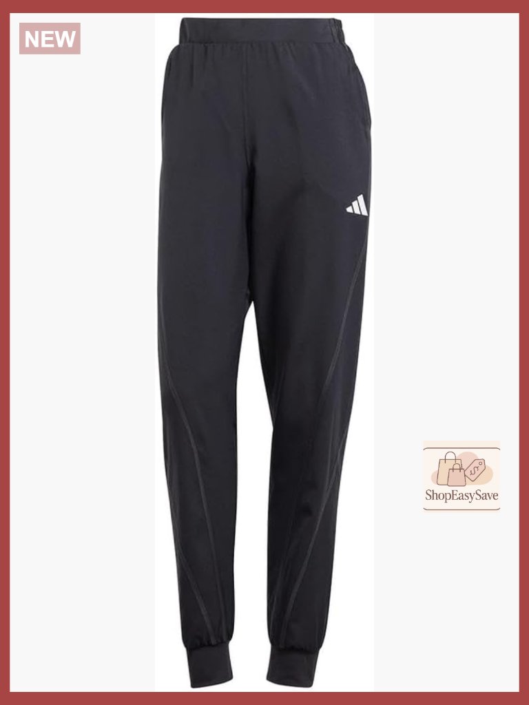 Tennis Track Pants Regular Fit Cuffed Legs Active Wear Polyester Fabric